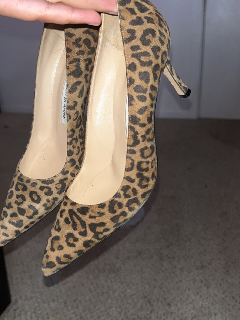 Leopard Print Pointed-Toe Women’s Pumps - Brown